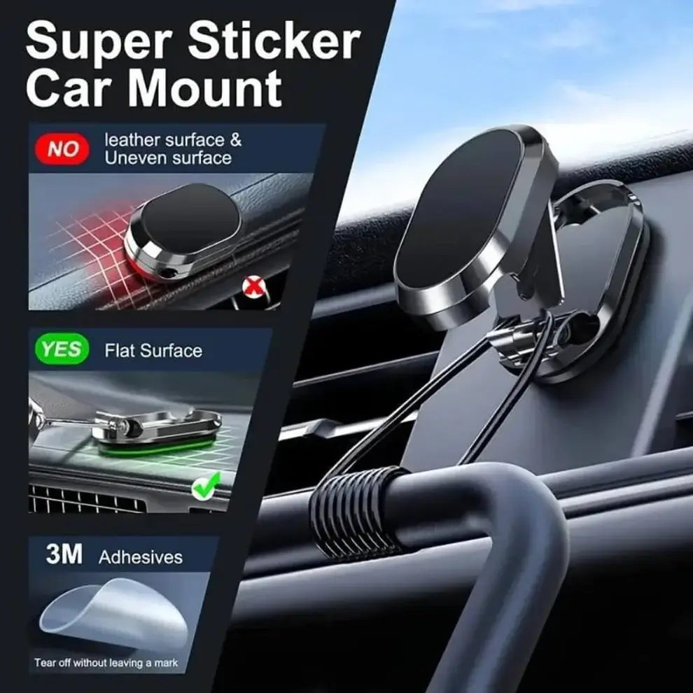 Folding Magnetic Car Phone Holder