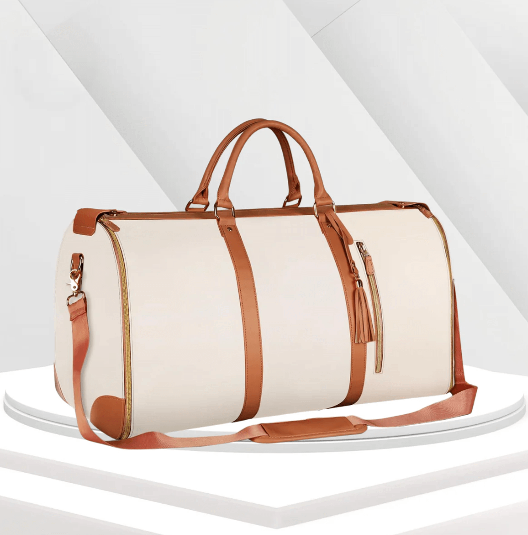 Foldable Luggage Bag Beige