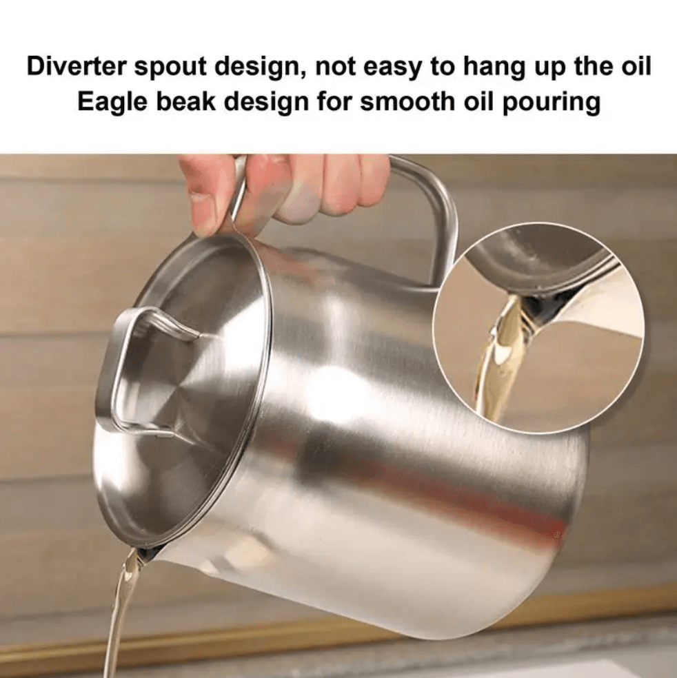 Kitchen Oil Container 304 Stainless Steel
