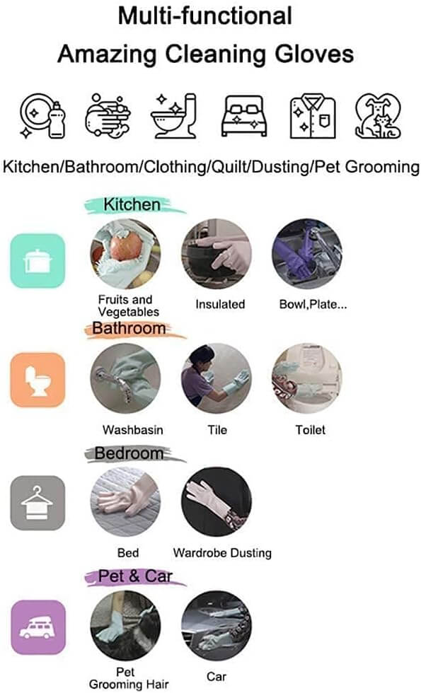 Silicone Scrub Gloves