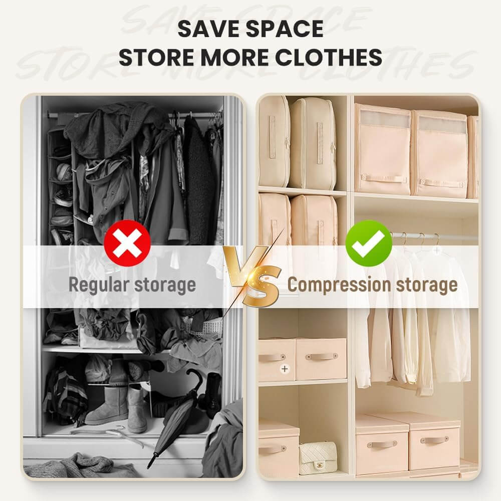 Ultra Space Saving Self Compression Organizer