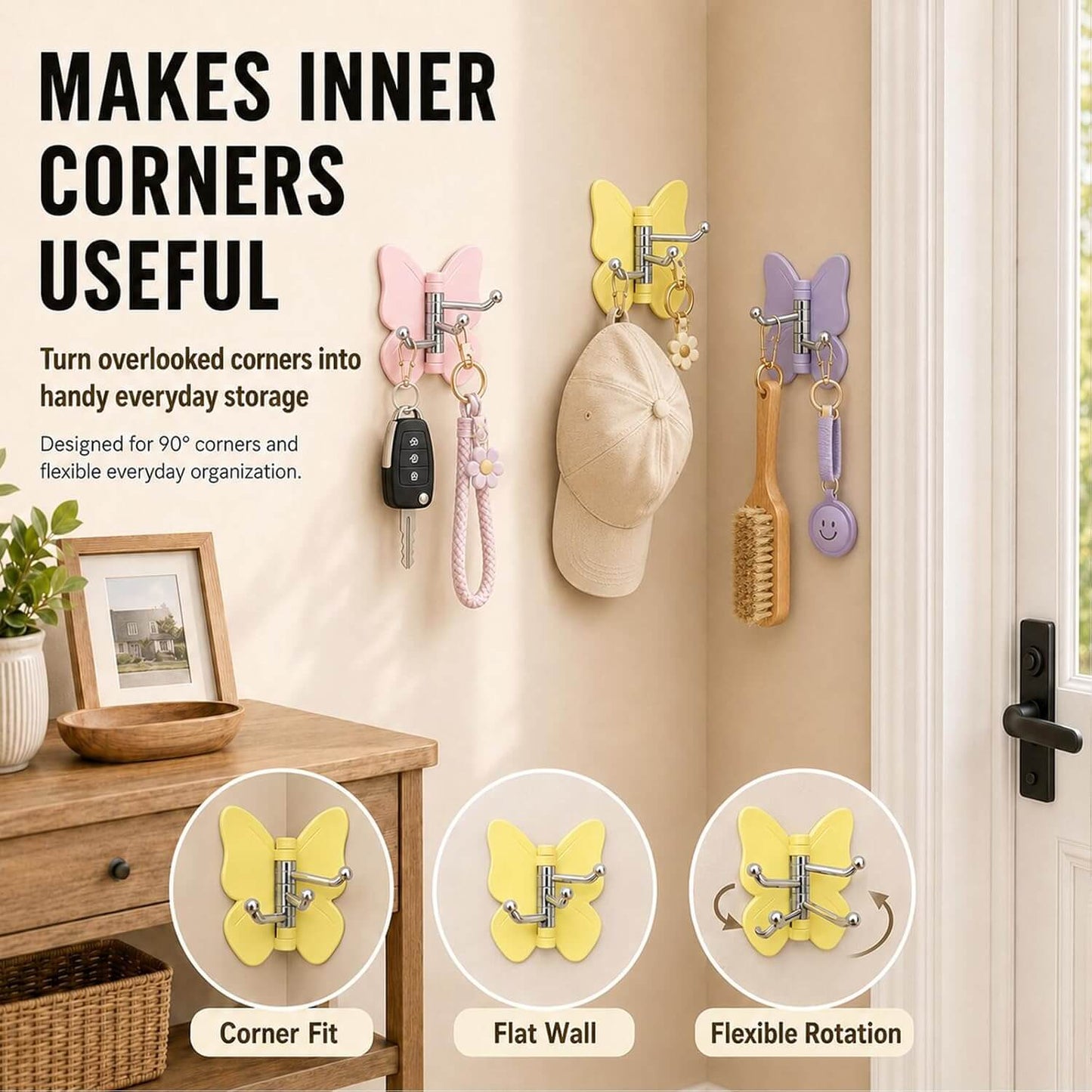 Butterfly Swivel Hooks – 4 Pack