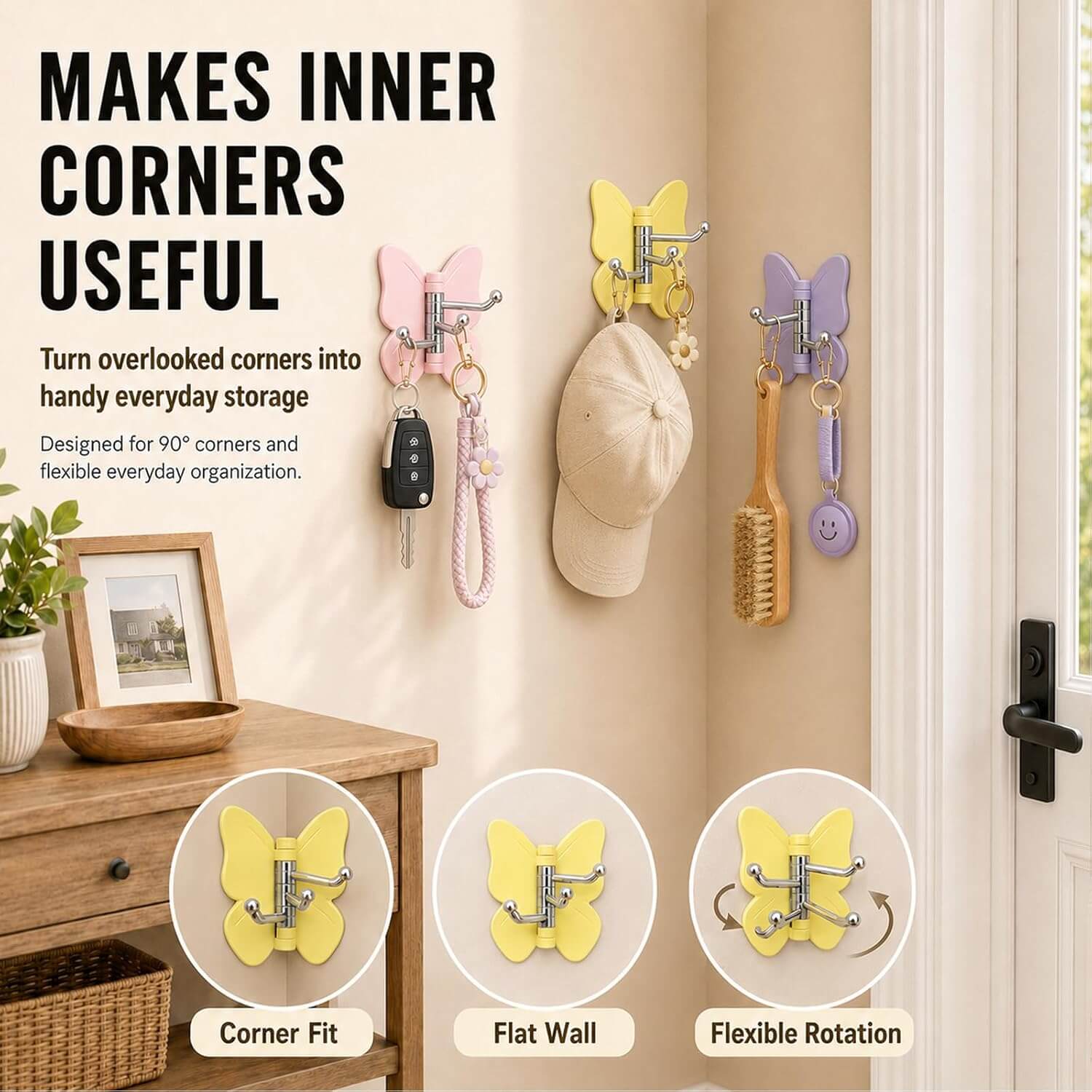 Butterfly Swivel Hooks – 4 Pack