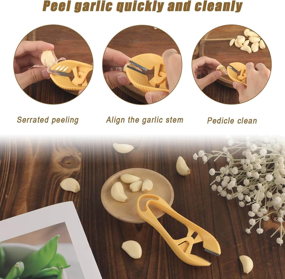 Garlic Peeling Tongs