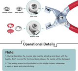 Colorful Metal Snap Fastener Kit – 200 Sets with Pliers