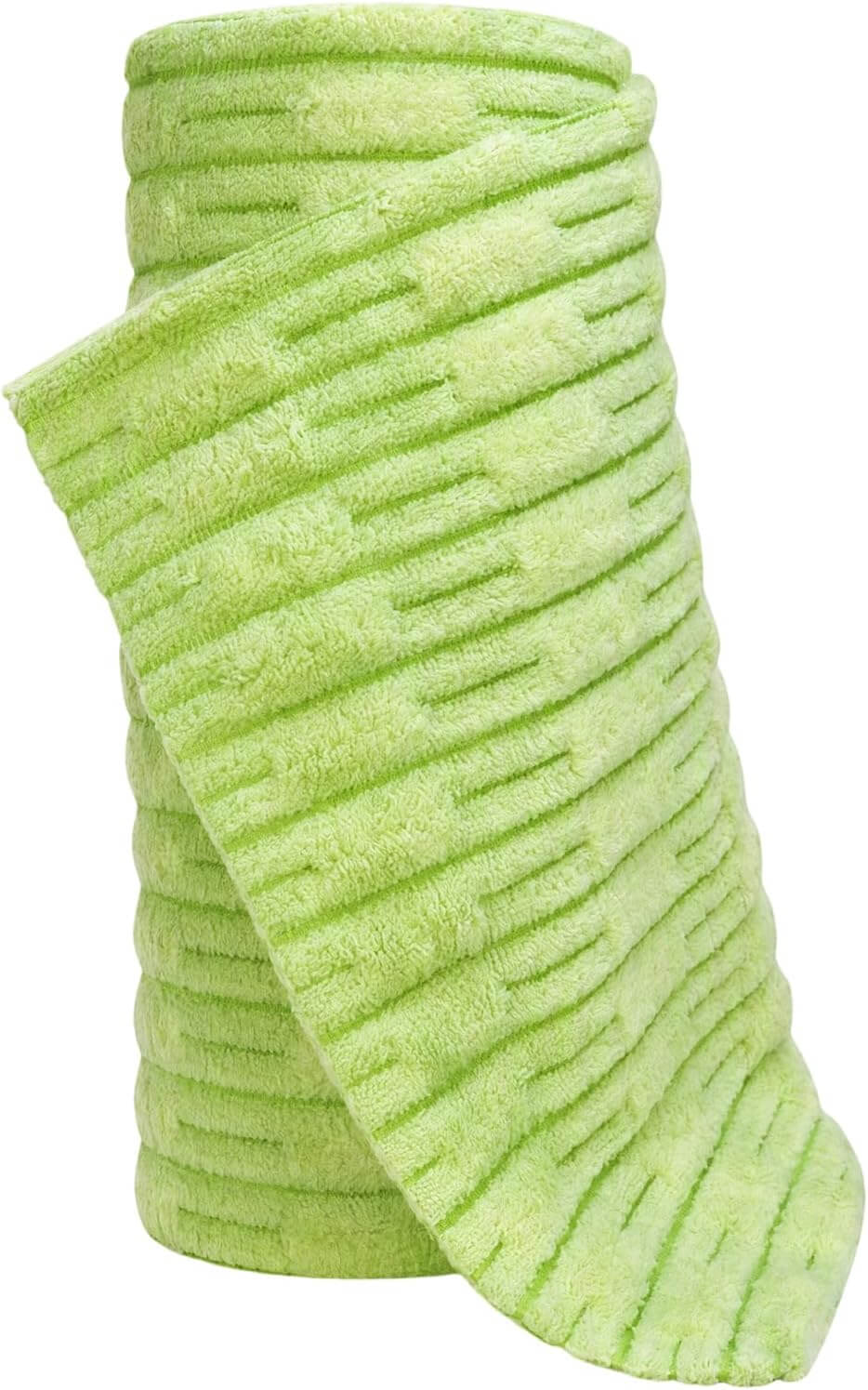 Reusable Microfiber Cleaning Towels Roll (20-Pack, Green)