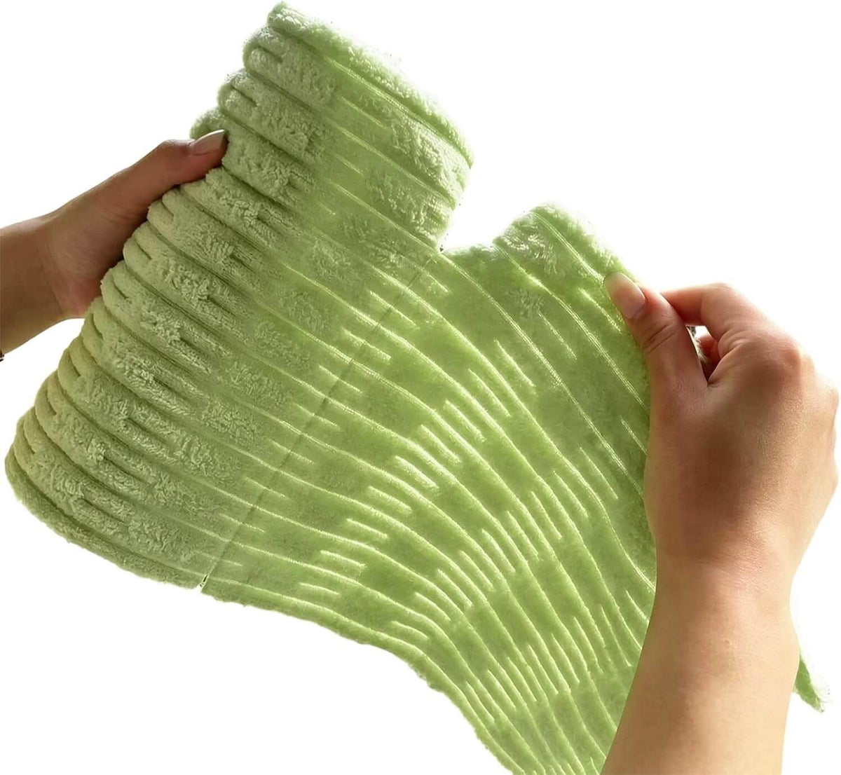 Reusable Microfiber Cleaning Towels Roll (20-Pack, Green)