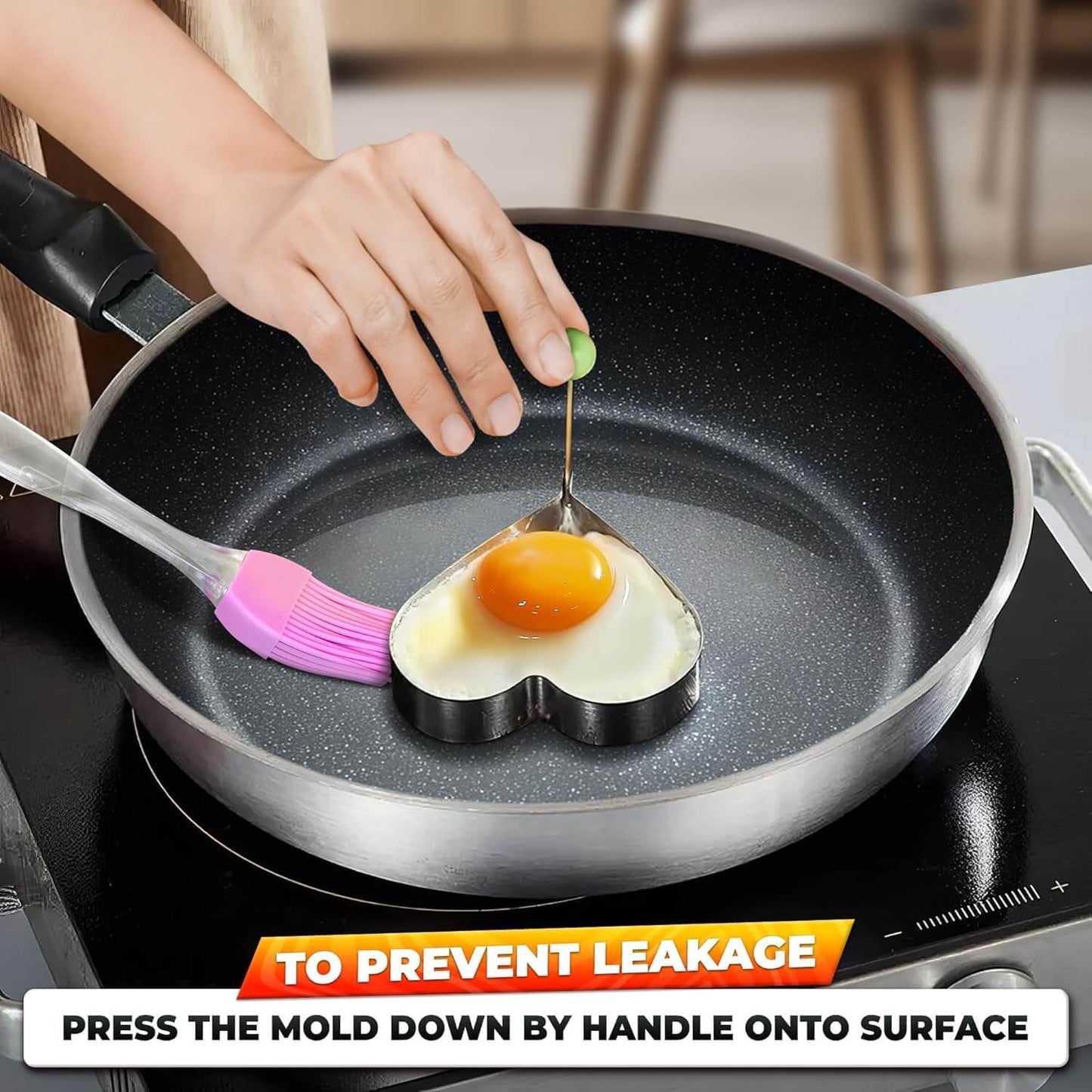 5PCS Fried Egg Ring Mold Set