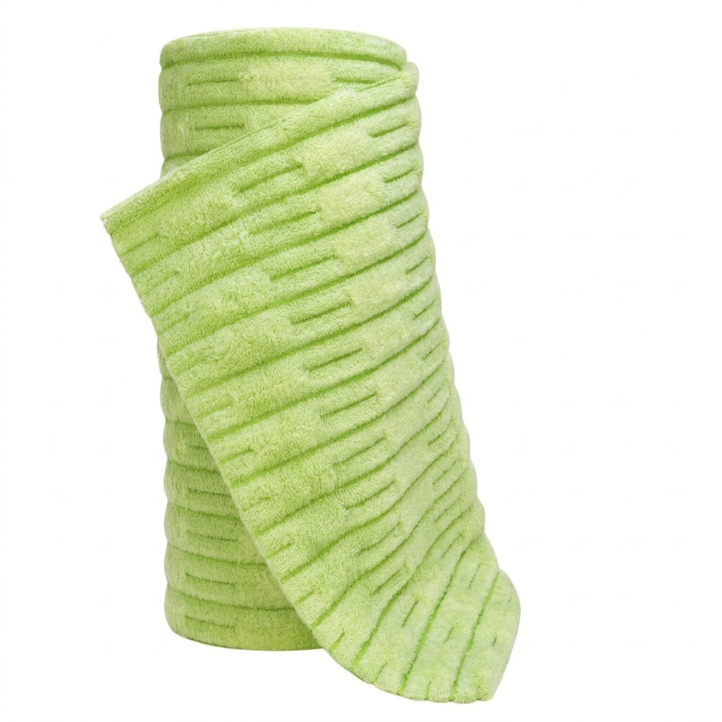 Reusable Microfiber Cleaning Towels Roll (20-Pack, Green)