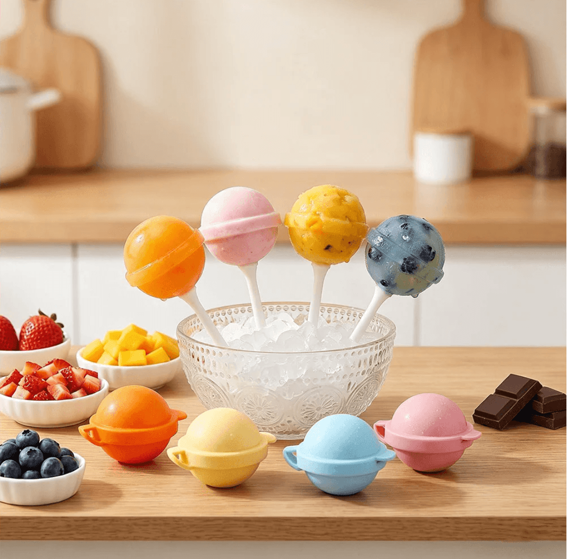 Homemade Lollipop Popsicle Mold (4PC Set)