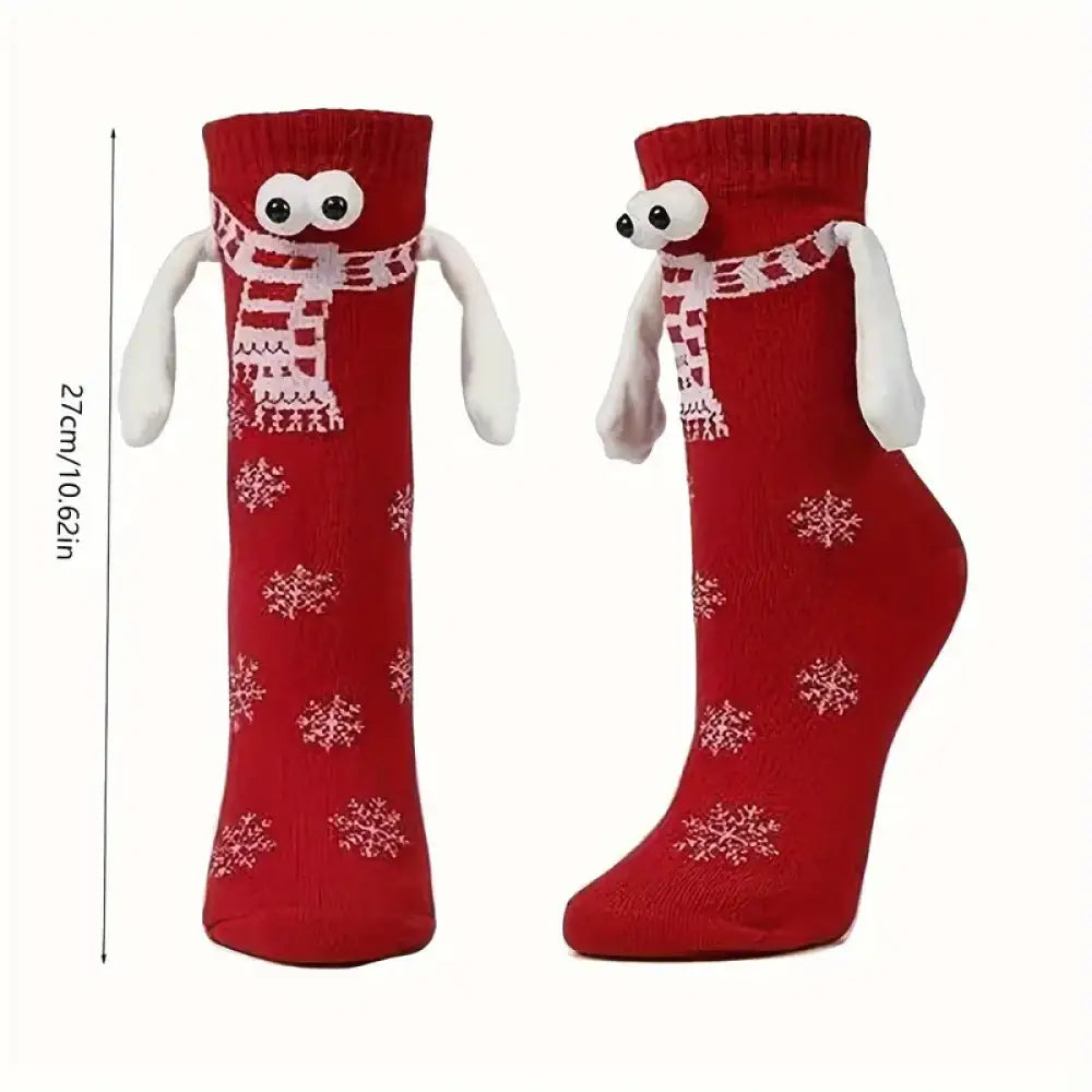 Christmas Hand In Socks