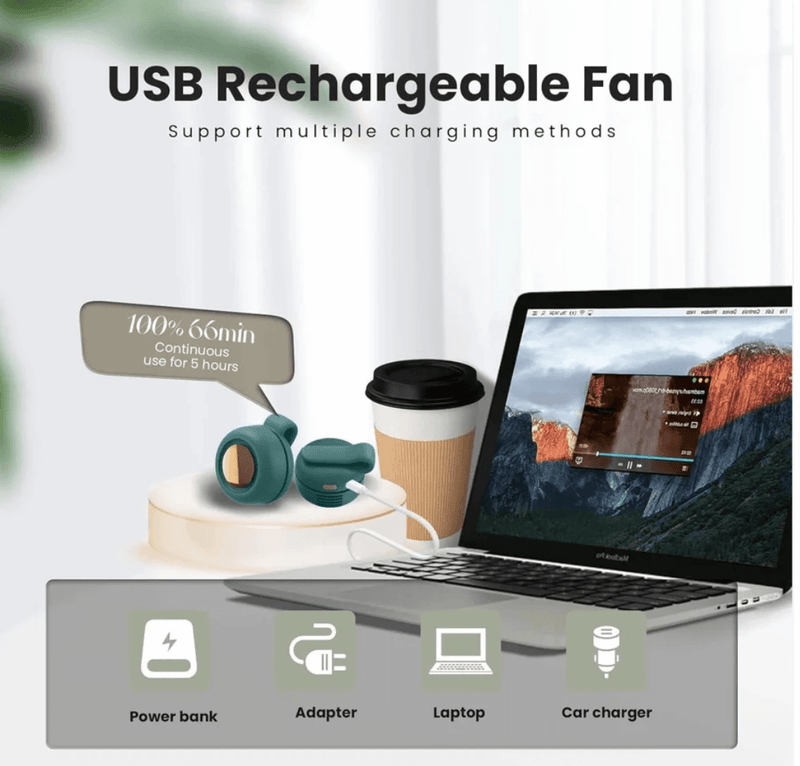 Portable Silent Mini Bladeless Fan