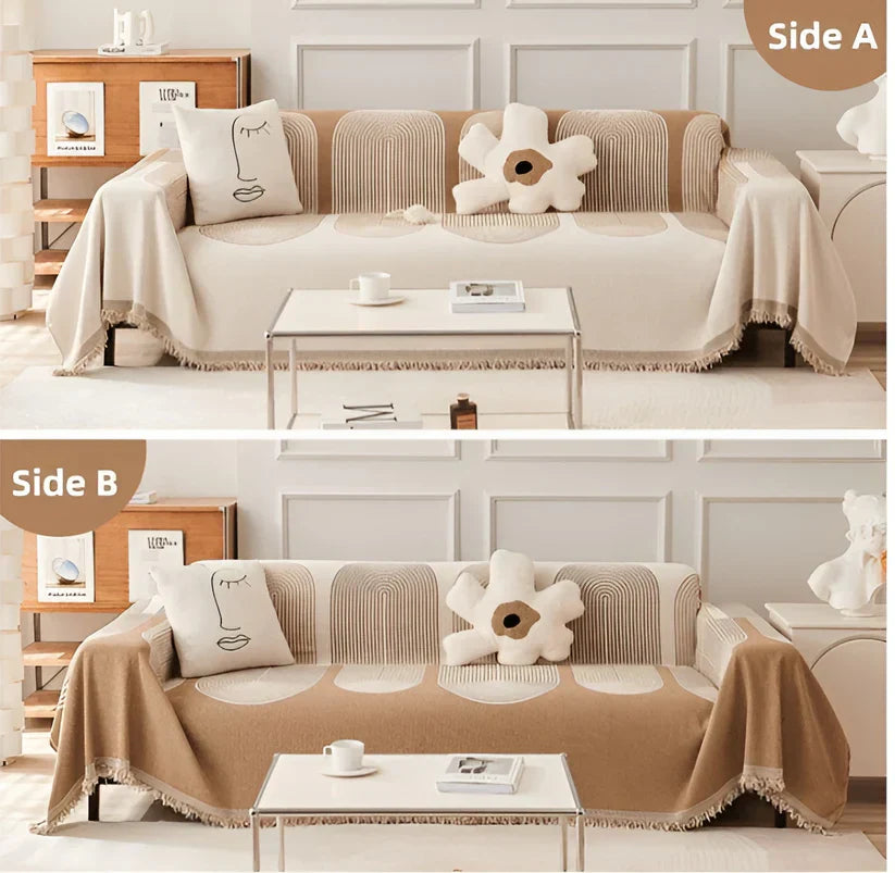 Reversible Chenille Sofa Cover